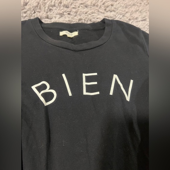 Madewell Bien Fait Graphic Black Sweatshirt Size Small - Picture 4 of 9